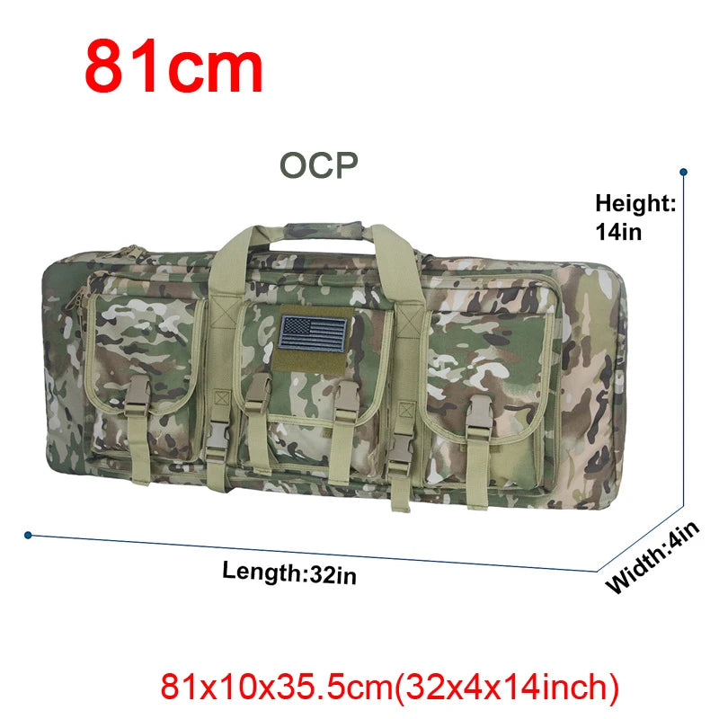 LQARMY Tactical Double Rifle Case Molle Gun Bag Airsoft