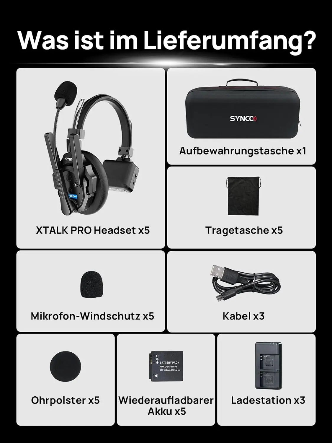 SYNCO XTALK XPRO Wireless Intercom Headset For Live Production