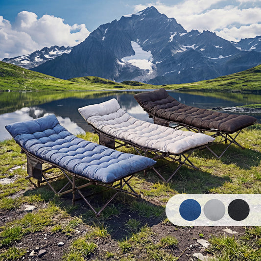 JHK Folding Camping Cot With Sturdy Carbon Steel Frame