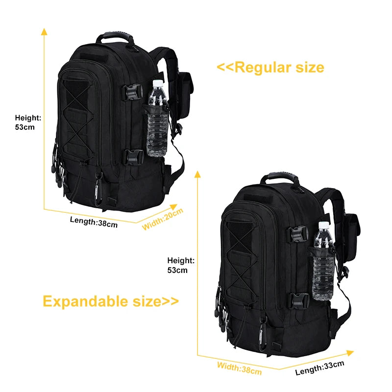 LQARMY Military Tactical Backpack Molle Rucksack For Outdoor Adventure