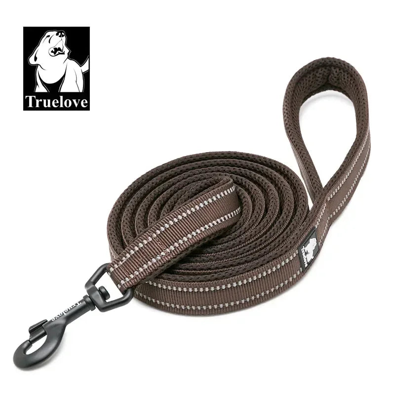 TrueLove Soft Reflective Leash With Padded Nylon Mesh For Pets