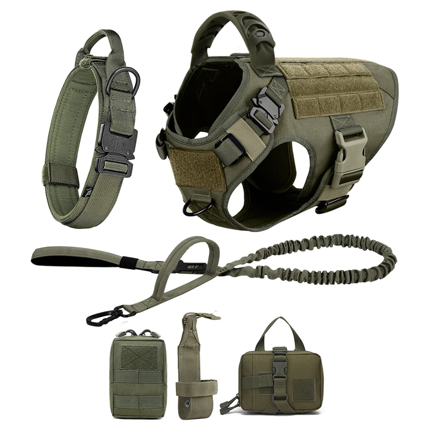 Dog Harness And Leash Set For Training German Shepherd Malinois