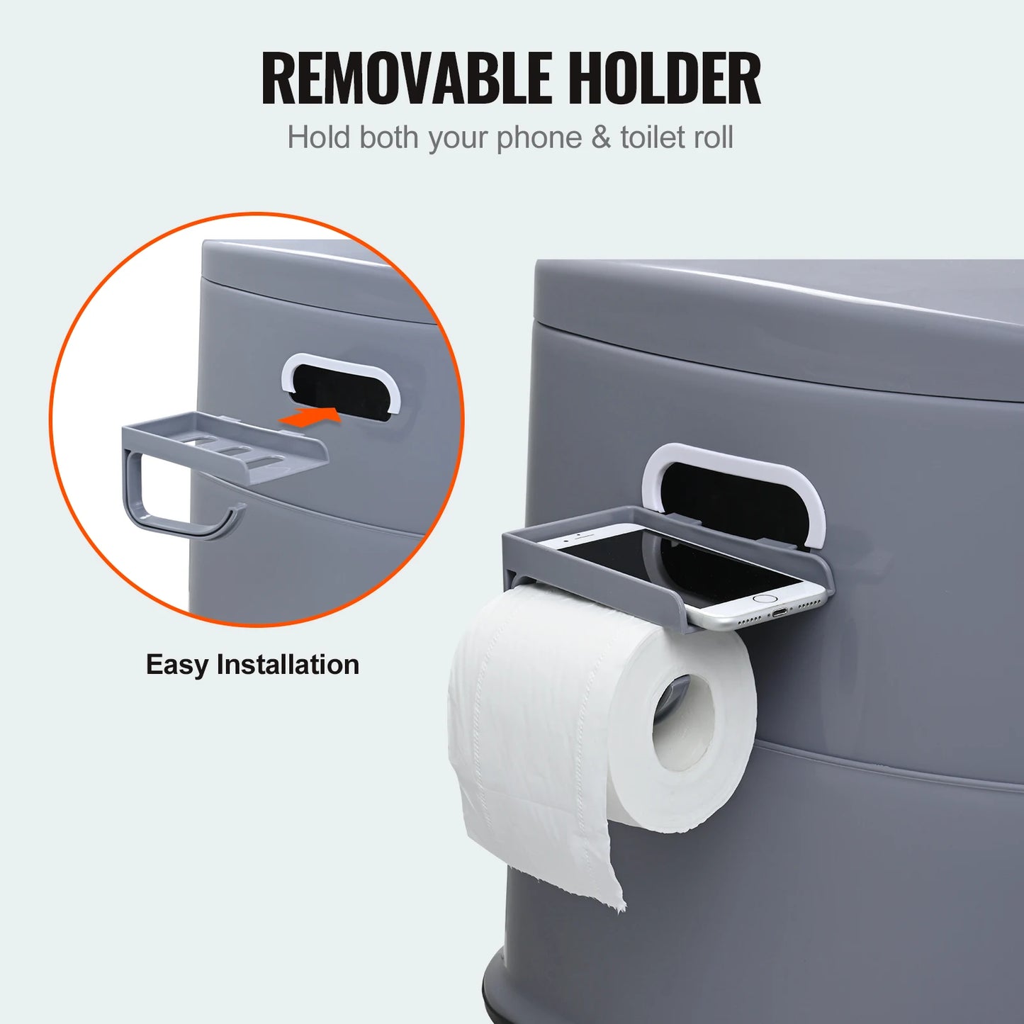 SucceBuy Portable Toilet For Camping Outdoor Travel With Detachable Bucket