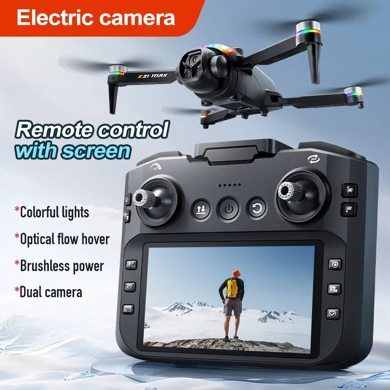 ZNLYRION Brushless Motor Foldable RC Drone With Dual Camera