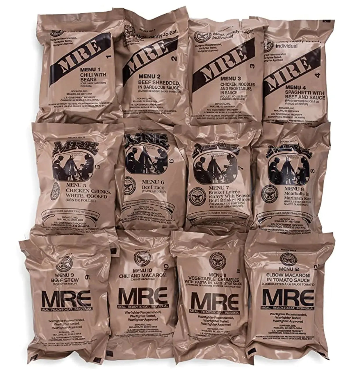 US Military Surplus MRE Meals Ready To Eat Emergency Food