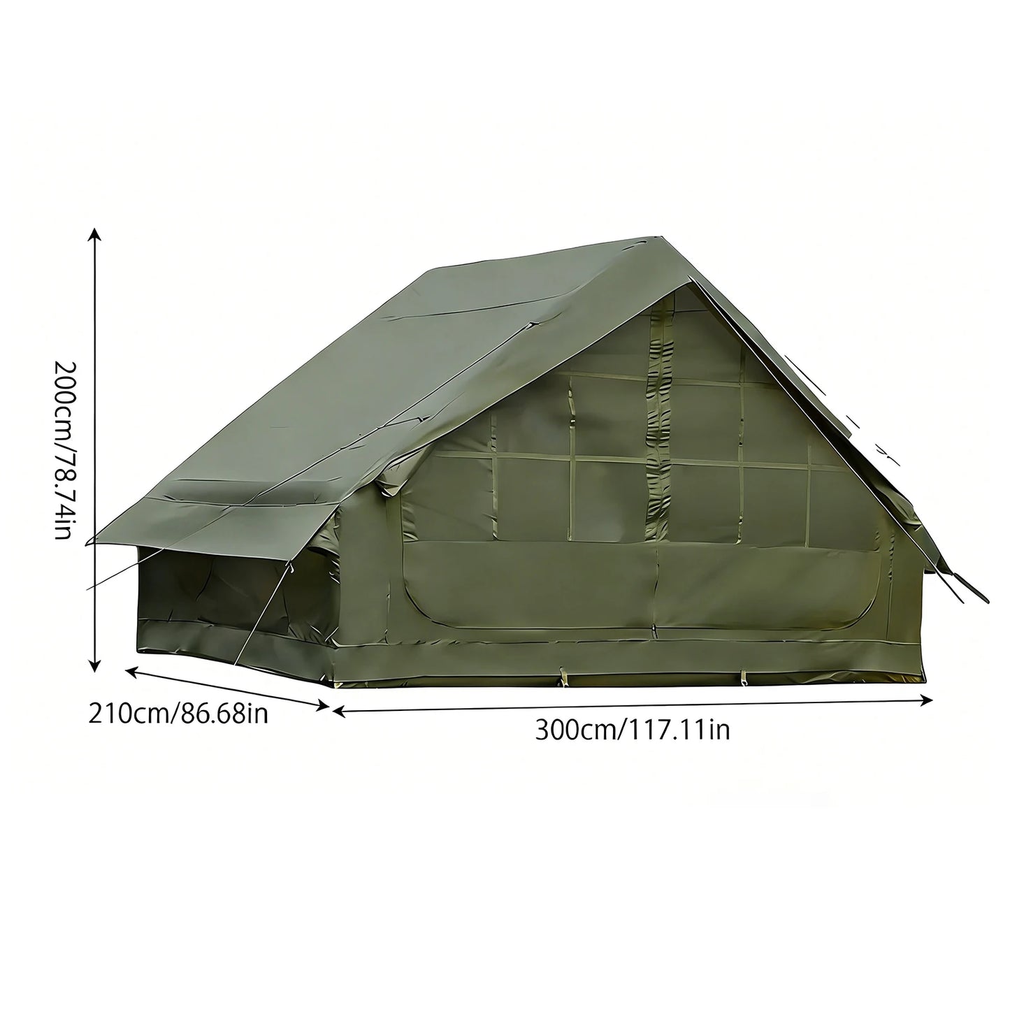 Inflatable Camping Tent With Skylight Quick Air Flow Mesh