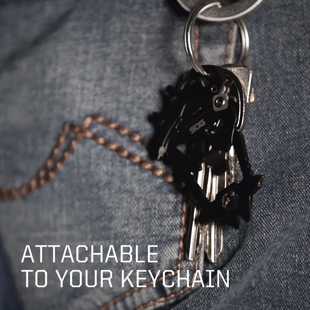 SOG MacV 12-in-1 Skull Keychain Multi-Tool