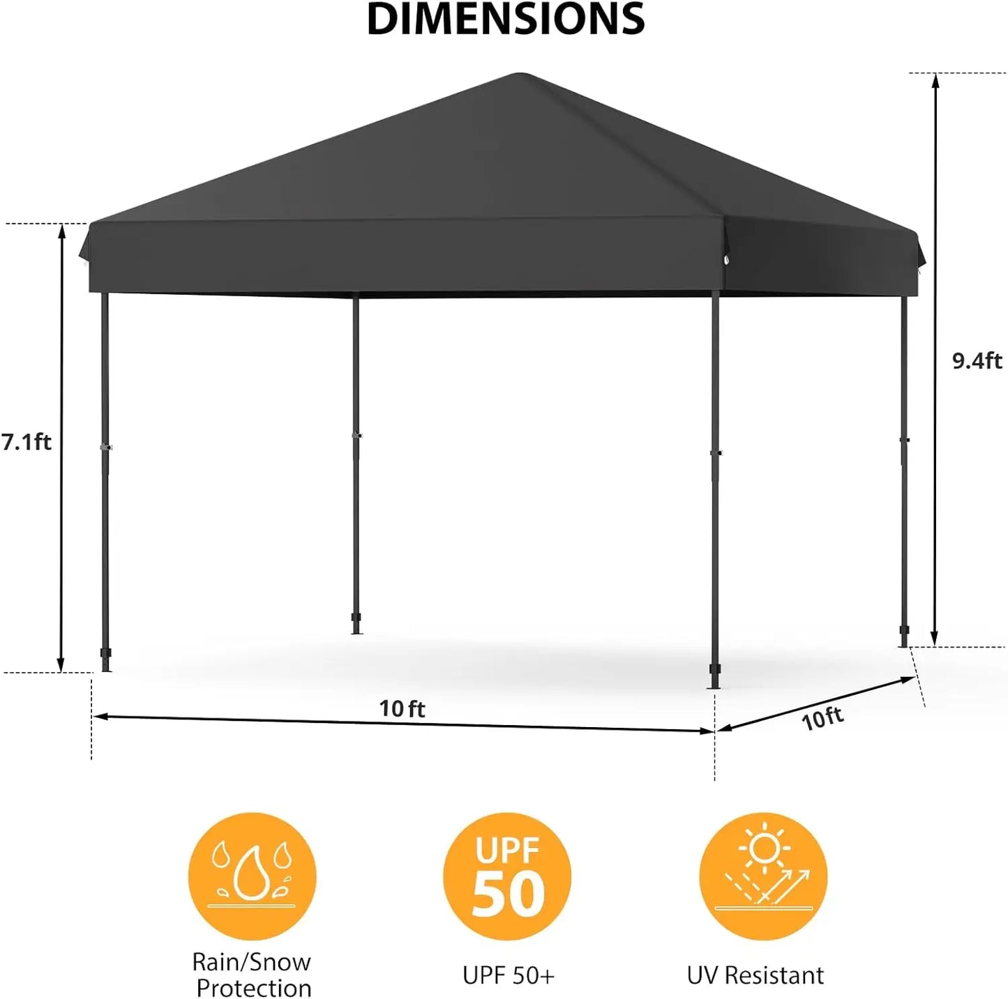 Acekool Heavy Duty Pop Up Canopy Gazebo