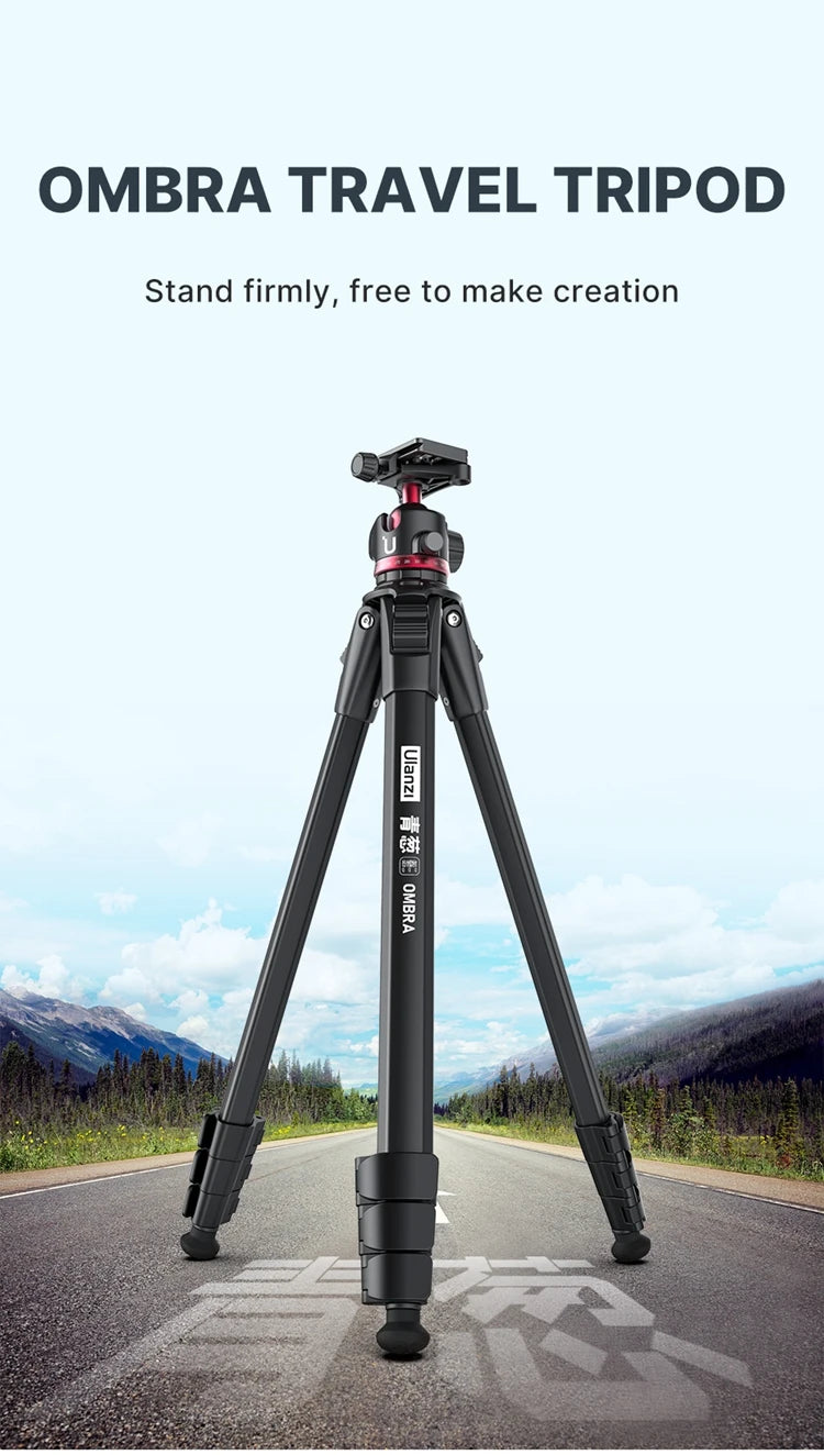 Ulanzi Ombra Aluminum Travel Tripod For Smartphone And Dslr Photography