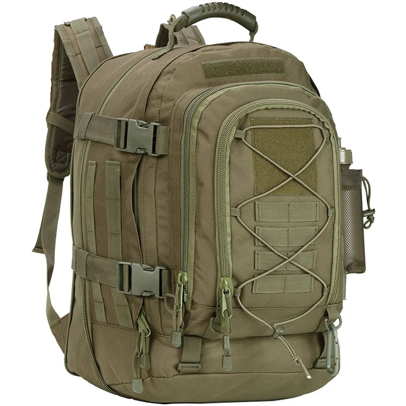 LQARMY 65L Outdoor Tactical Backpack Men's Outdoor Hiking Bag Large Capacity Military Army Bags Travelling Camping Rucksack