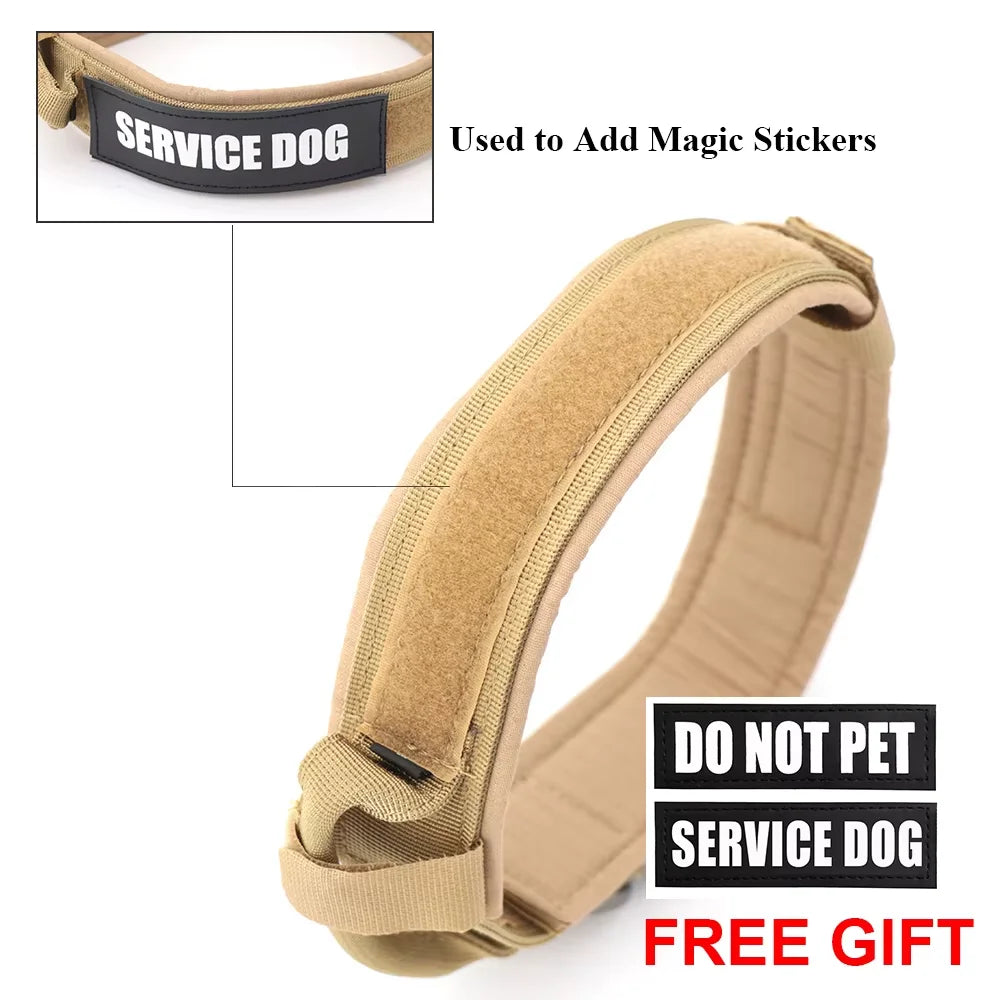 Adjustable Dog Training Collar and Leash Set Tactical