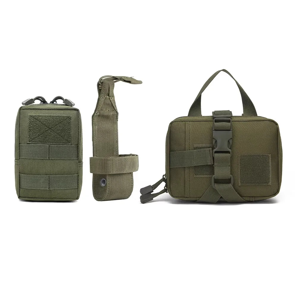 Dog Tactical Bags Set Molle Pouches Belt Attaching Harness For Training