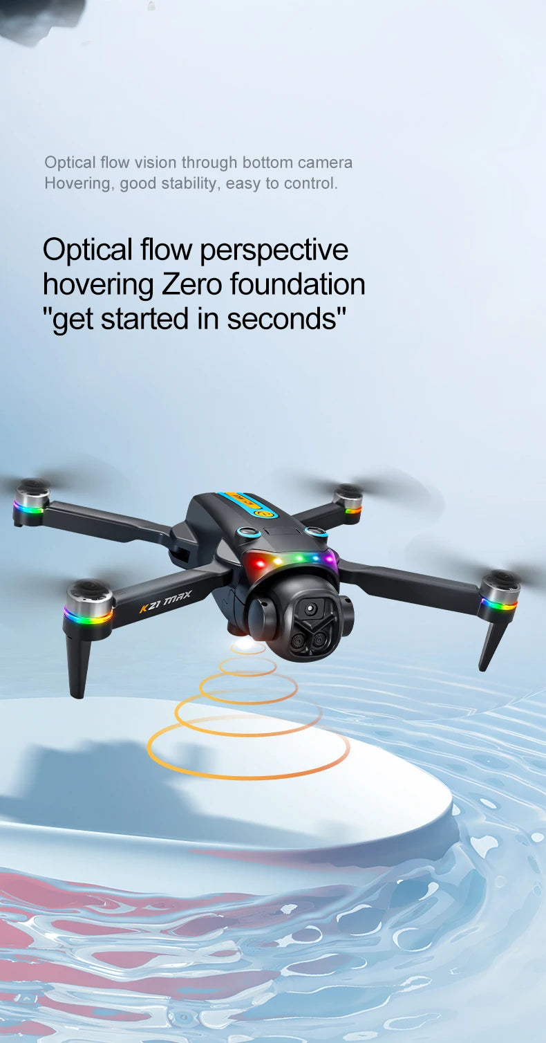 ZNLYRION Brushless Motor Foldable RC Drone With Dual Camera