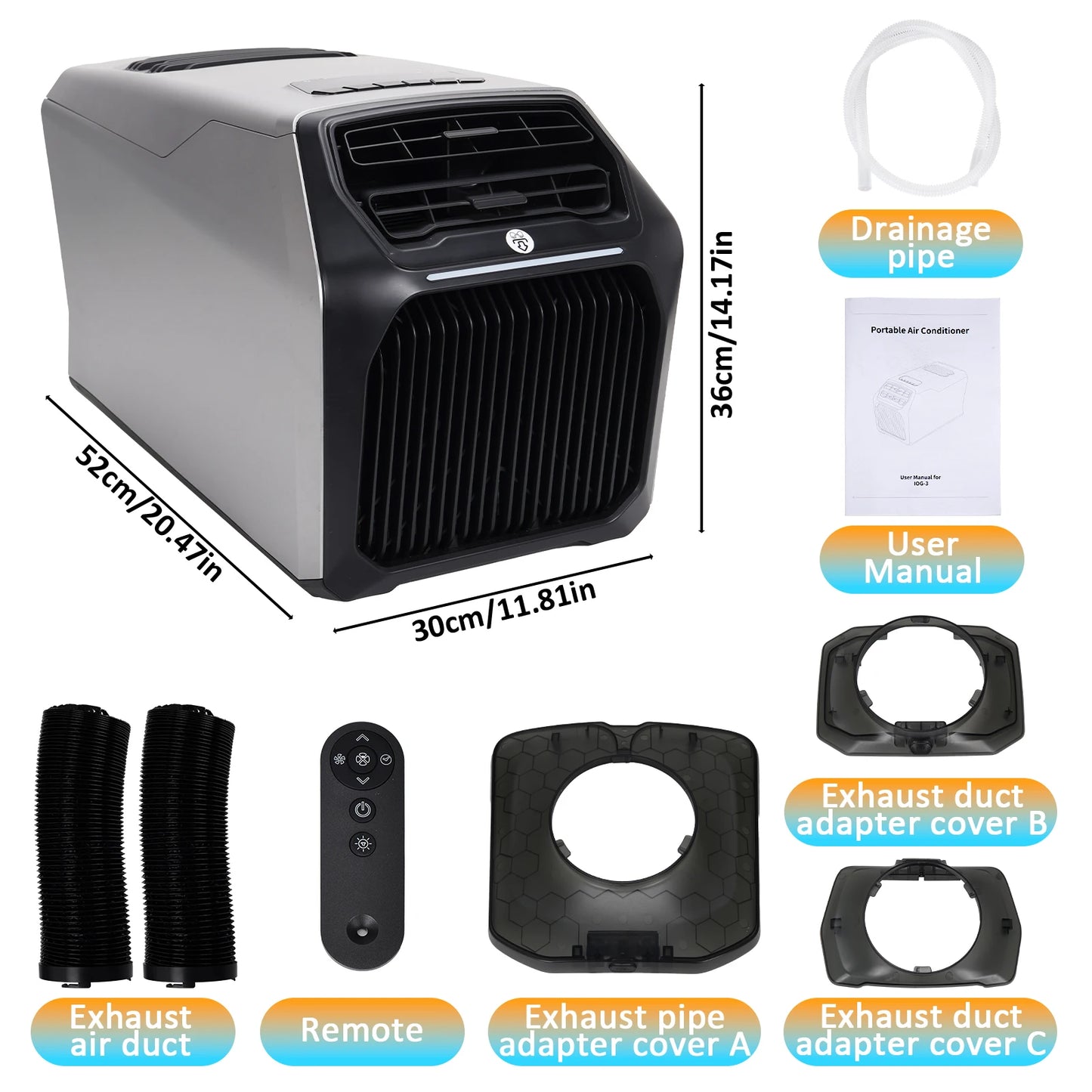6800 BTU Portable Air Conditioner For Camping Tents And RVs