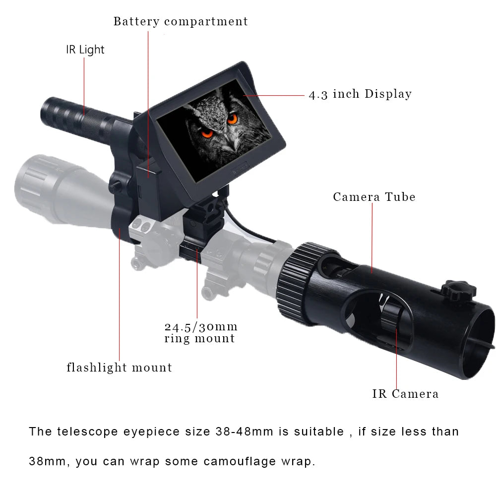 Megaorei M2 Digital Night Vision Riflescope 850nm Infrared Scope