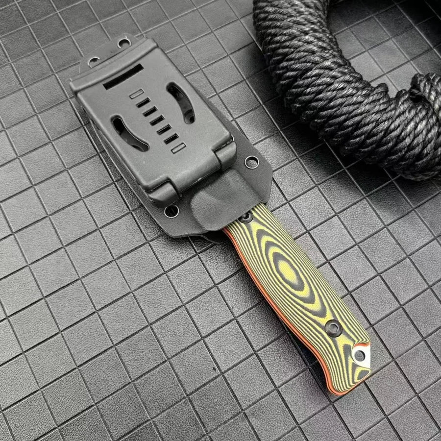DIY Fixed Blade Knife With 8Cr13Mov Blade And G10 Handle