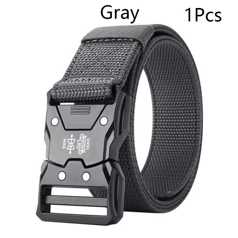 Quick Release Tactical Nylon Braided Elastic Web Belt