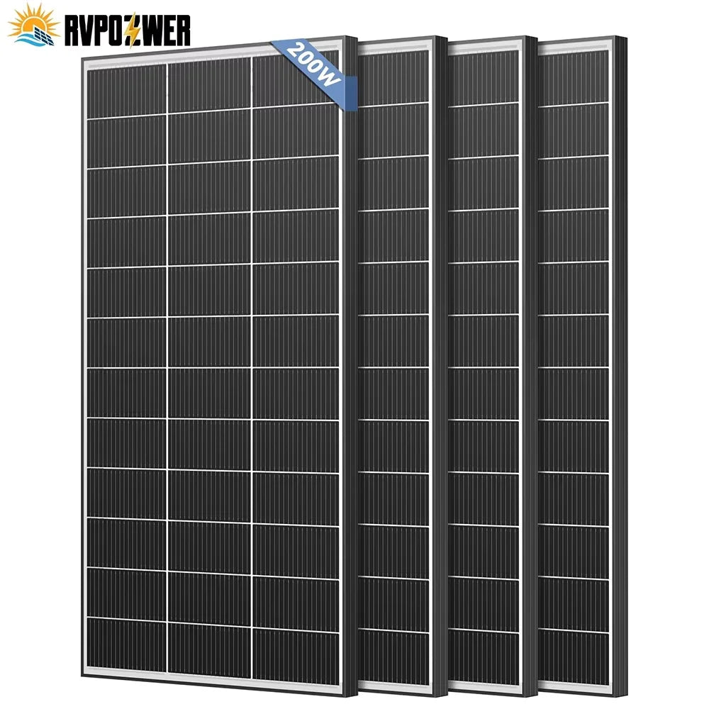 Rvpozwer Bifacial Solar Panel High Efficiency Photovoltaic Module
