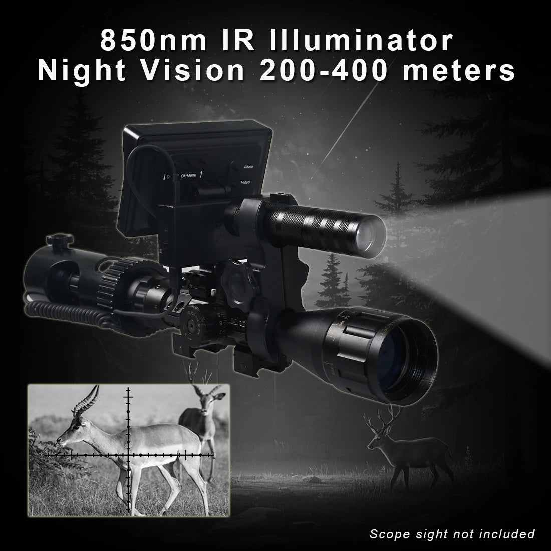Megaorei M2 Digital Night Vision Riflescope 850nm Infrared Scope