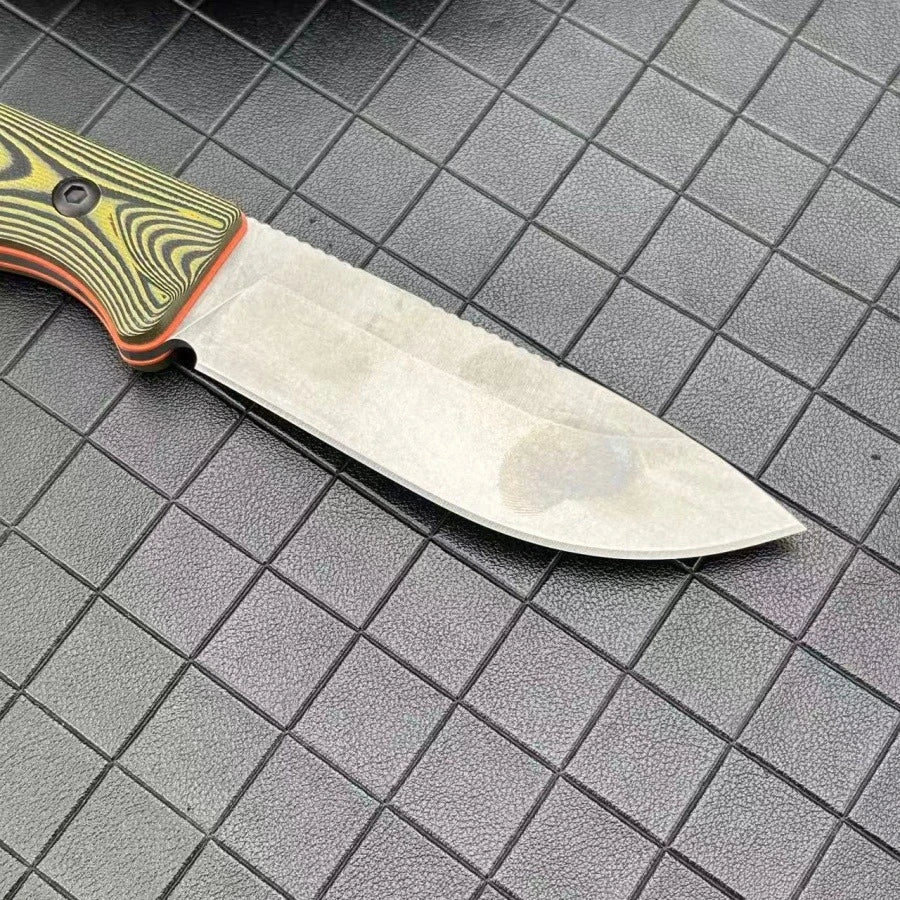 DIY Fixed Blade Knife With 8Cr13Mov Blade And G10 Handle