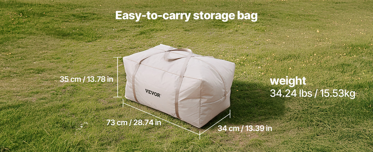 Vevor 3-5 Person Inflatable Camping Tent With Hand Pump