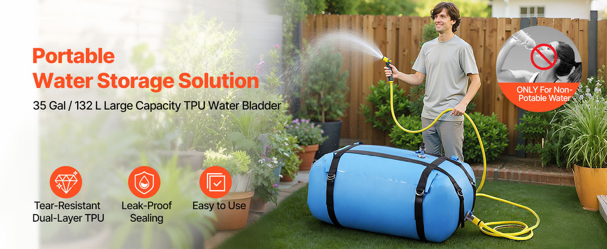 SucceBuy Collapsible TPU Water Storage Bladder For Camping And Irrigation